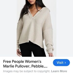 Free People marled v neck sweater. EUC.
